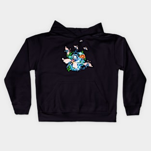 Wonderful flying fantasy animal Kids Hoodie